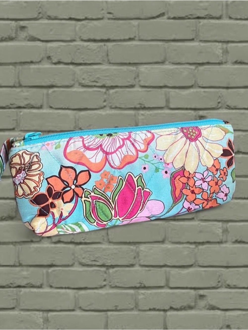 Vera Bradley Tropical Silk Pencil Case